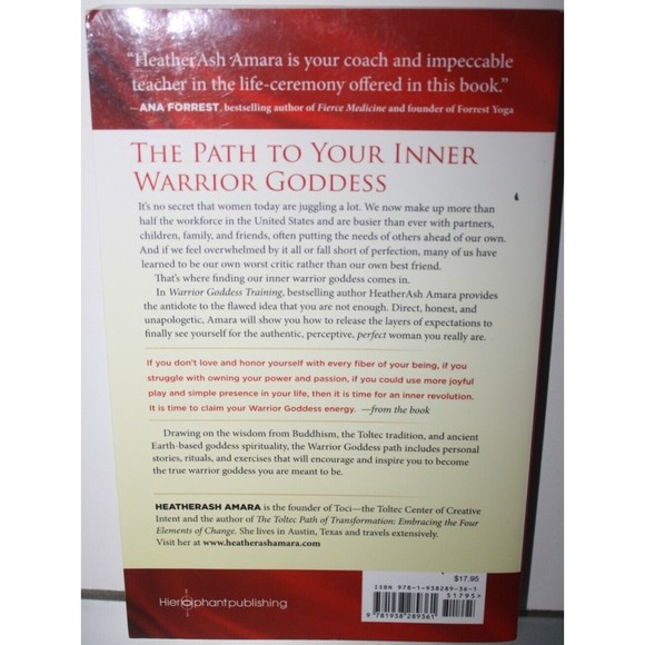 Warrior Goddess Training: Become the Woman You Are Meant to Be Paperback Amara - Picture 2 of 4